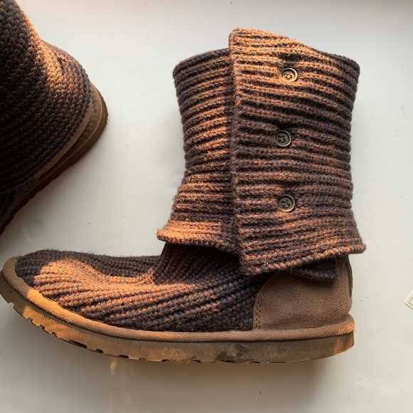 UGG Australia sweater boots deep purple, color with brown, blue - Picture 2 of 14